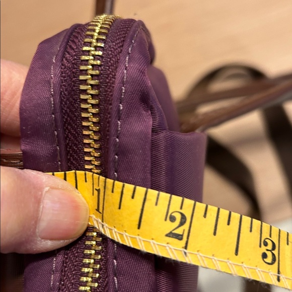 Purple Plum and Brown Laptop-Tablet-File Bag. - Picture 8 of 8